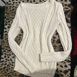Old Navy Cream Cable Knit Sweater